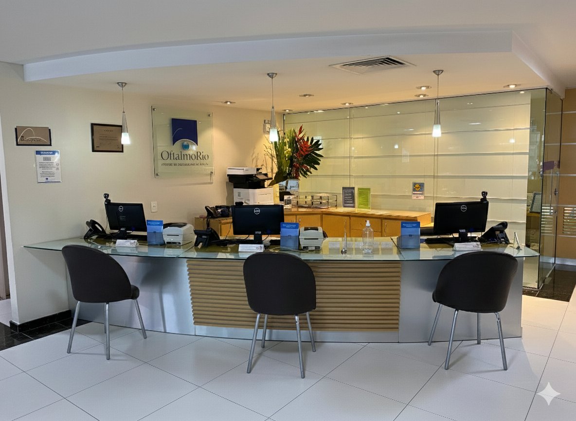 Fachada da clínica OftalmoRio